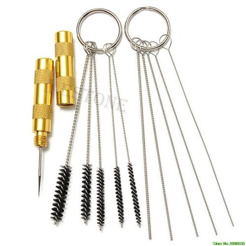 11pcs Airbrush Spray Cleaning Repair Tool Kit Stainless Stee