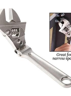 Adjustable Ratchet Wrench Foldable Handle Large Open Multifu