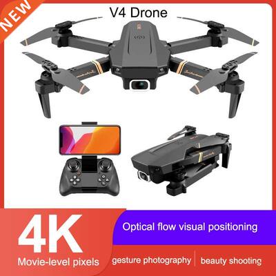 RC V4 Drone WF FPV 4K HD Dual lens Optcal Flow Localzat
