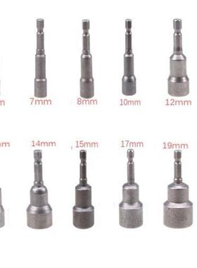 Metrc 6mm-19mm Socket Magnetc Nut Drver Set Adapter Drll