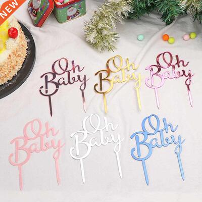 Hot Gold Pink Acrylic ''One'' Cake Topper fo