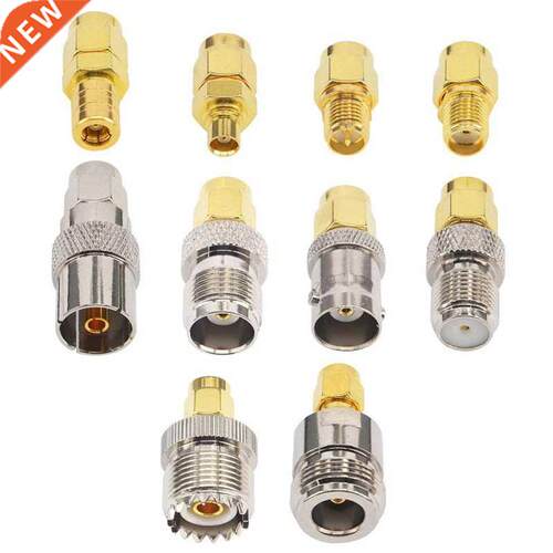 10 Type Set SMA Adapter Kits SMA Male to N/F/BNC/UHF/MCX/SMB