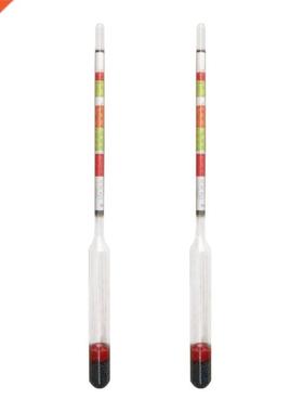 2pcs/set Triple Scale Hydrometer Self Brewed Wine Sugar Mete