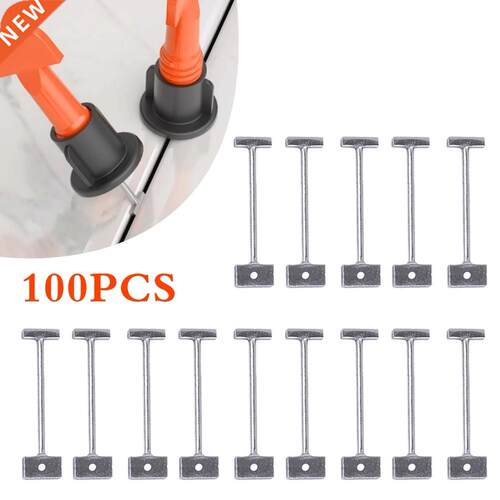 100 Pcs Replacement Steel Needles For Flooring Wall Tile Lev