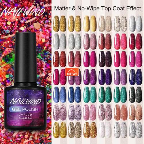 Gel Polish Painting Glit Diamond Gel 8ML Manicure Nail Semi