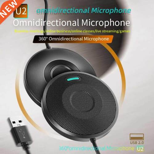 K1KF AUX 3.5MM Type-C USB Conference Microphone Omnidirectio