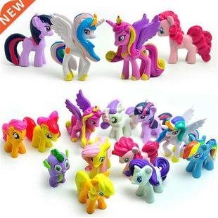 Action Chil Cute for Toys Figures Pvc Horse Little lot 12pcs
