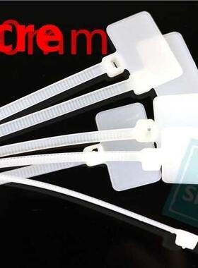 100pcs 4*150mm cable label tie mark tag label nylon cable