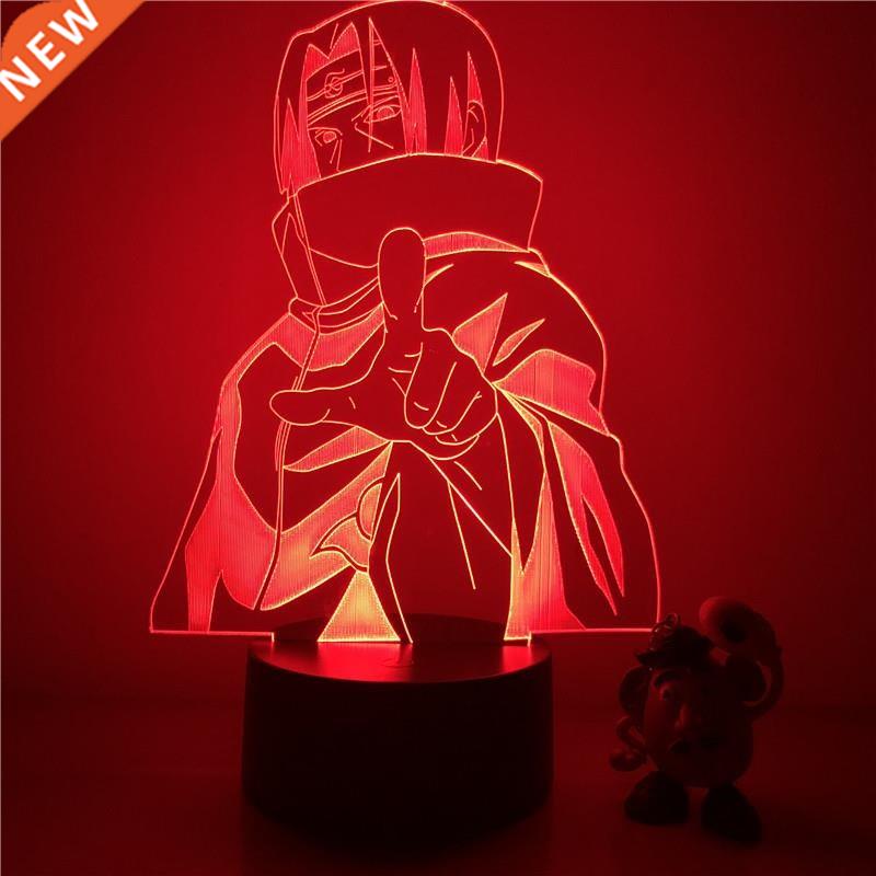 3D LED Night Light Naruto Sasuke Itachi Action Figure 7 Colo