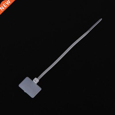 100Pc Self-Locking White Zip Ties Write Wire Power Cable Lab