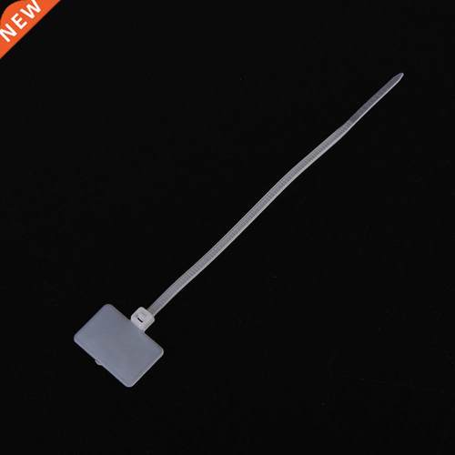 100Pc Self-Locking White Zip Ties Write Wire Power Cable Lab