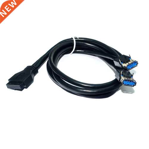 USB .0 Cable High Speed 20Pin 2 Port USB.0 Hub USB .0 Fro