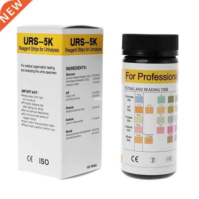 100Pcs URS-5K Glucose pH Protein Ketone Blood Urine Test Str