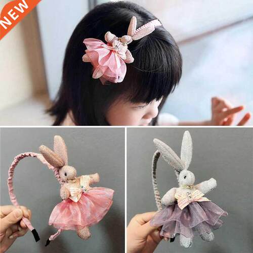 New Cute Rabbit Headbands Pink Hairband Headwraps Animals H