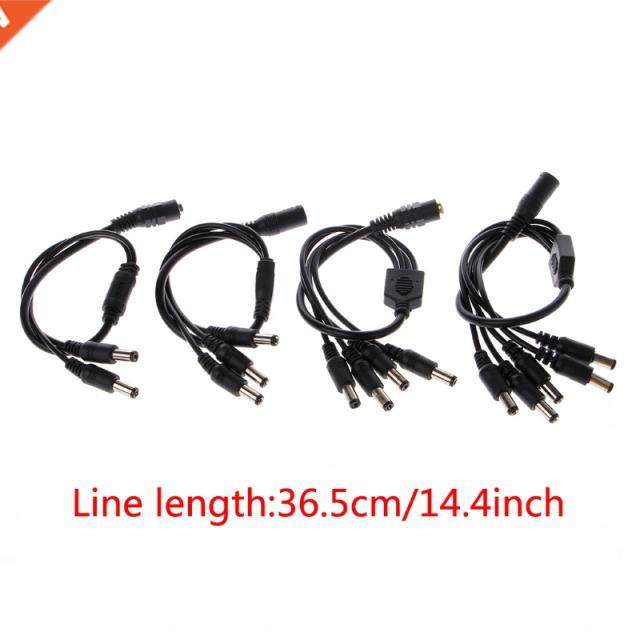 1 Female to 2/3/4/5 Male Plug 5.5x2.1mm Port 12V DC Power A