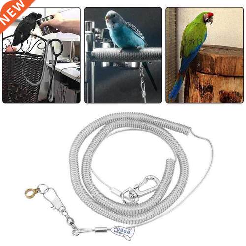 6M Flexible Bird Leash with Leg Ring Ultra-light Parrot Bird