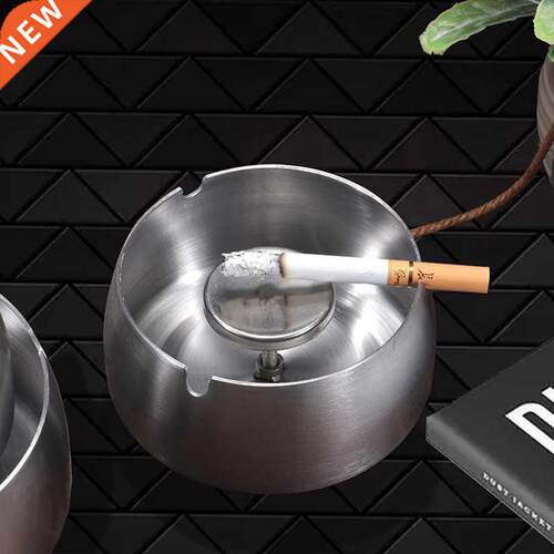 Ashtray Home Living Room Anti-fly Ash Office Creative Stainl