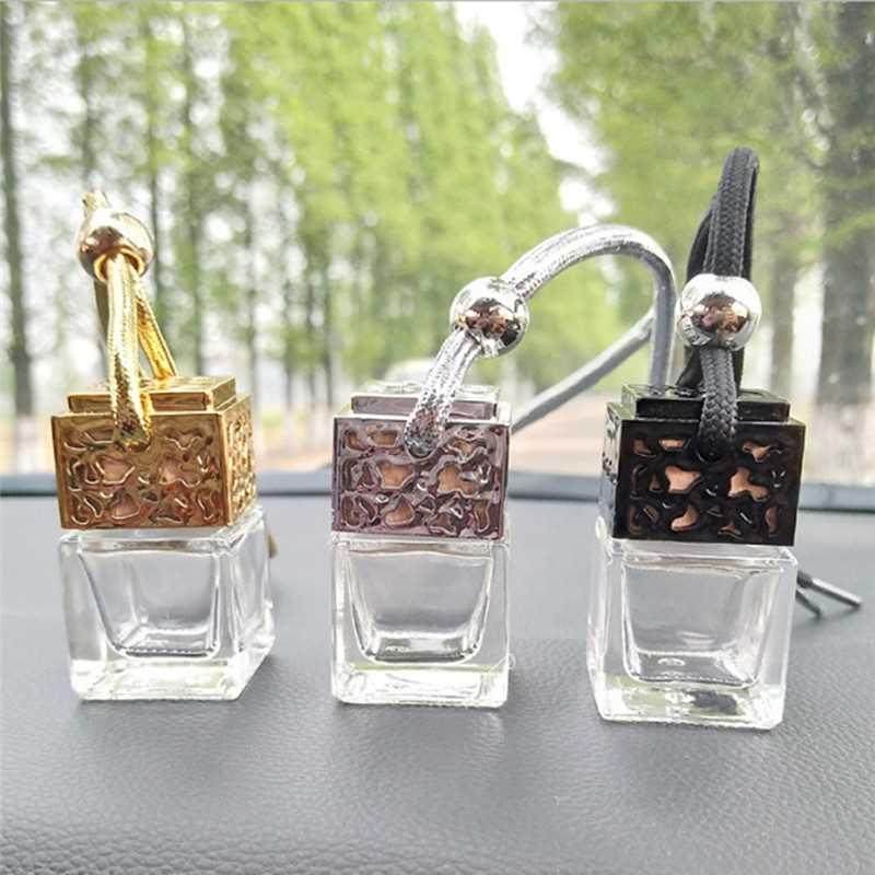 Car Hanging Air Freshener Diffuser Fragrance Clear Glass Emp
