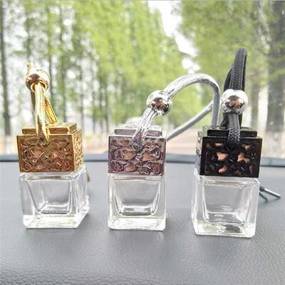 Car Hanging Air Freshener Diffuser Fragrance Clear Glass Emp