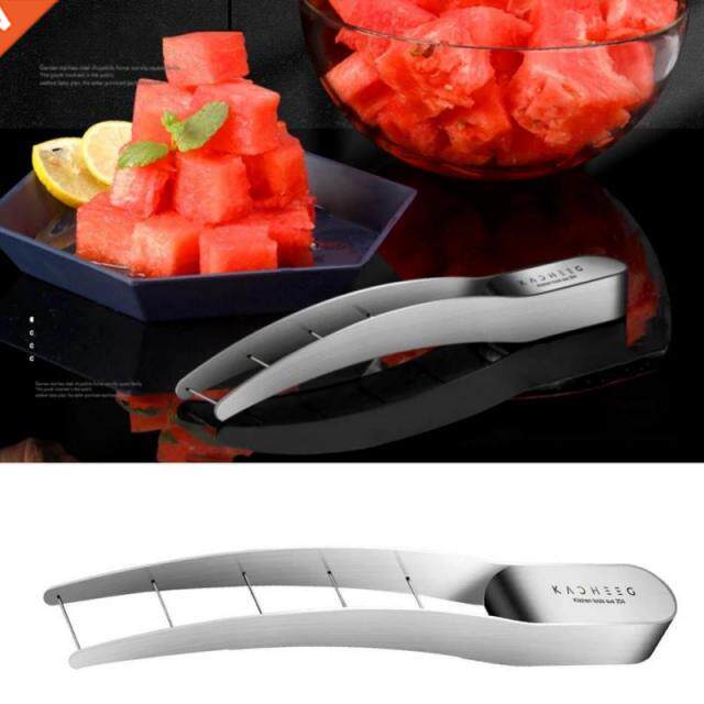 Watermelon Slicer Cutter Fruit Melon Stainless Steel Tools W