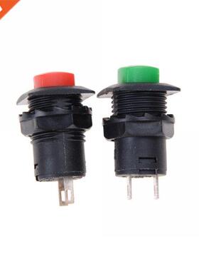 1 x Momentary Non Latching Red / Green Round Cap Push Button