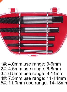 5pcs Alloy Broken Bolt Remover Damaged Screw Extractor Drill