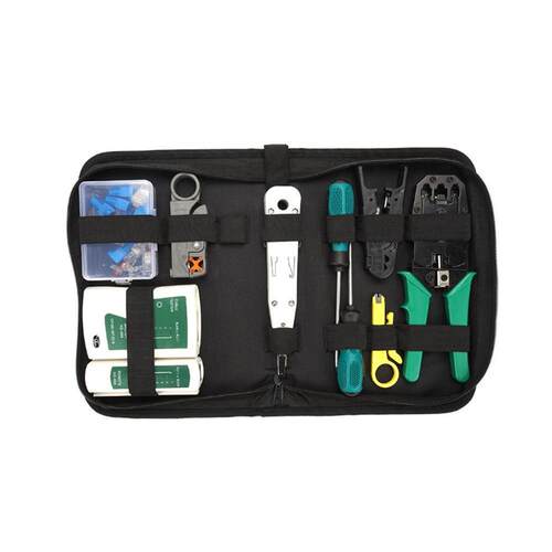14pcs/Set Computer Network Repair Tool Kit LAN Cable Tester