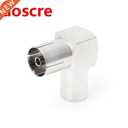 90° TV Aerial Cable Adapter RF Coaxial F Female to TV Ma
