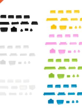 13PCS Anti-Dust Plugs Silicone Data Port USB Protector Set L