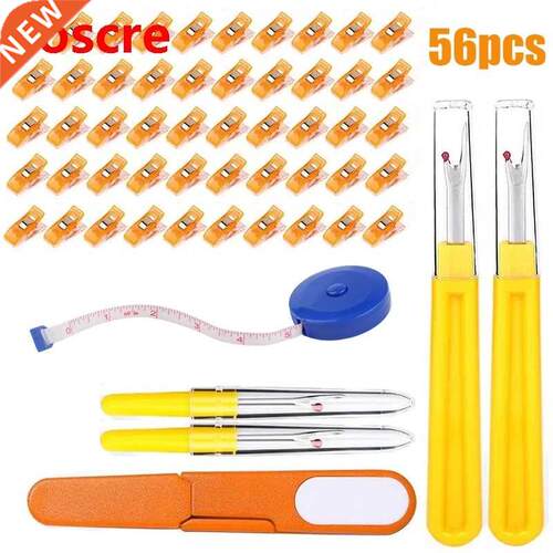 56PCS Sewing Seam Ripper Include Seam Cutter And Sewing Cli