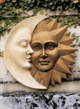 Sun and Moon Wall Sculpture Celestial Icons of Astronomy Gar