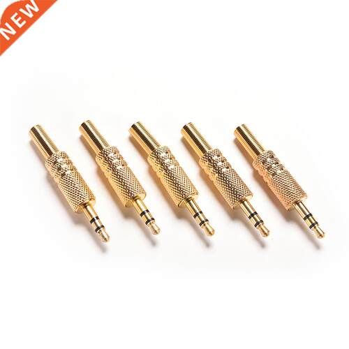 Gold plated 3.5mm plug RCA Audio Connector  TRS audio plug 3