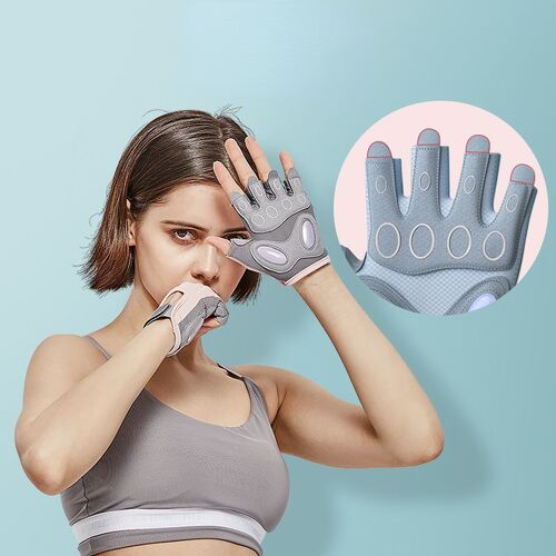 Half-finger Fitness Gloves Fingerless Leak-finger Non-slip A