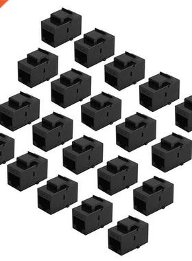 100Pcs RJ45 Connector Keystone Jack Cat6 Extension Coupler E