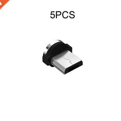 2/5pcs Round Magnetic Cable plug Type C Micro USB C Plugs Fa
