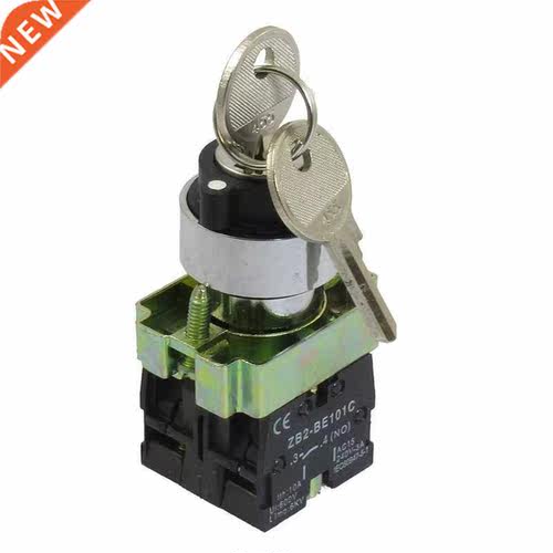 22mm Locking 2 NO Three 3-Position Keylock Selector Select S