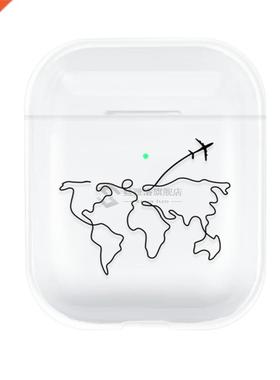 Earphone Case for Airpods 1 2 Cute Transparent Cartoon Wirel