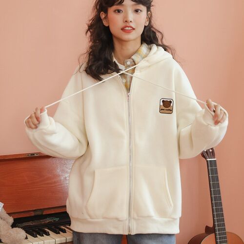 2021 autumn and winter new Korean lazy BF soft warm cashmere