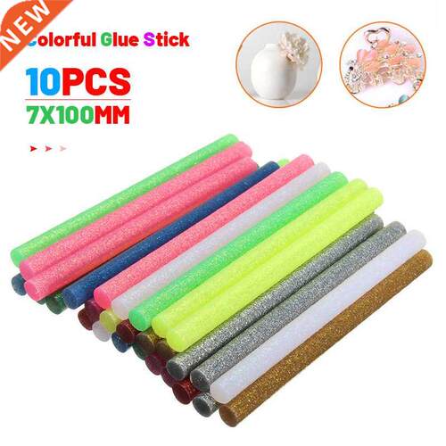 10Pcs/Lot Colorful 7x100MM Hot Melt Glue Sticks For Electric