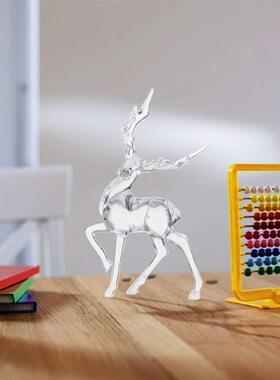 1PC Transparent Acrylic Elk Crystal Figurines Ornaments Holi