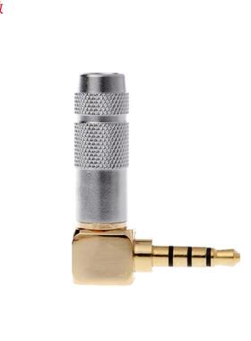Brass Stereo .5mm 4 Pole 90 Degree Repair Headphone Jack Pl