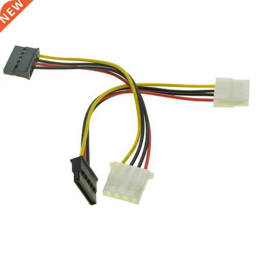5pcs/lot 4Pin Molex IDE Female TO 15pin Serial ATA Female Po