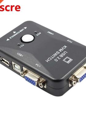 KVM Switch 2 Port VGA Switch USB 2.0 KVM Mouse Switcher Keyb