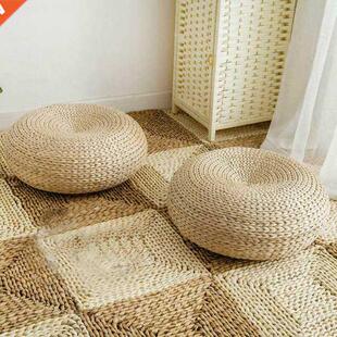 New Round Room Floor Straw Mat Handmade Straw Woven Yoga Sea
