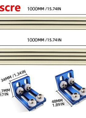 Woodworking Miter Track T-track Stop Sliding Brackets T-Slot