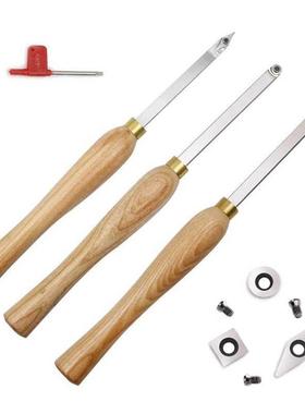 Carbide Woodturning Tool (3 Piece Set) Includes Diamond Shap