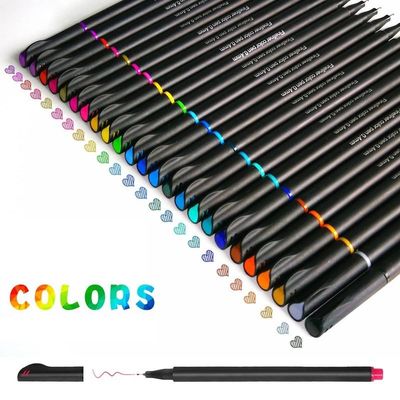 12/24/36/48/60 Color Fine Liner Pen 0.4mm Fineliner Drawing