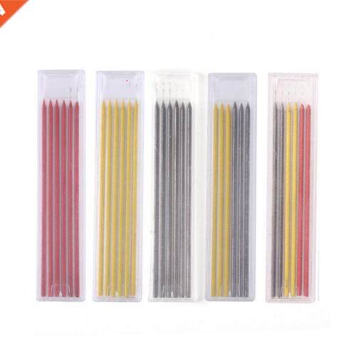 6pcs Carpenter Refill Pencil Set 2B Architect Marking Deep H