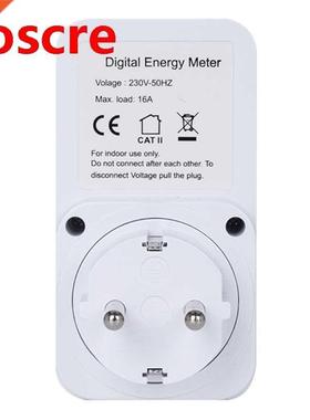 EU Plug Digital Energy Meter Wattmeter Wattmeter Watt Monit