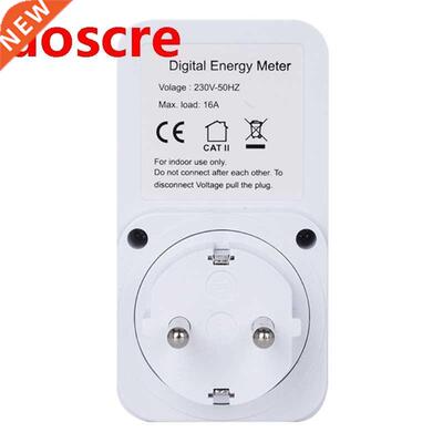 EU Plug Digital Energy Meter Wattmeter Wattmeter Watt Monit
